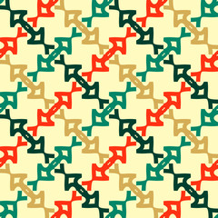 Seamless pattern with diagonal geometric ornament.
