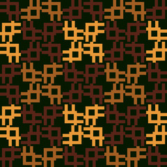 Seamless pattern with alternate geometric shapes.