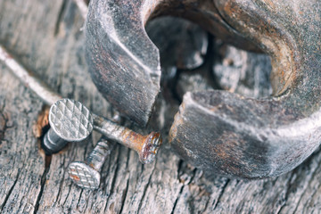 Tongs and bent nails