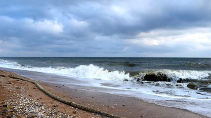 beach in winter