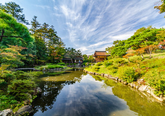 Fototapeta premium beautiful Japanese garden in Nara