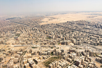 Aerial view of Cairo city.