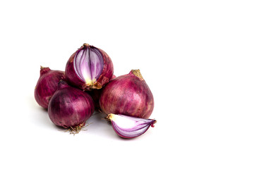 Shallot isolated on a white background