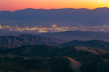 Indio, California. Desert dusk