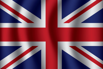 Waving Flag of England United Kingdom. England United Kingdom Icon vector illustration eps10.