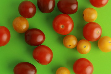 Three varieties of cherry tomatoes