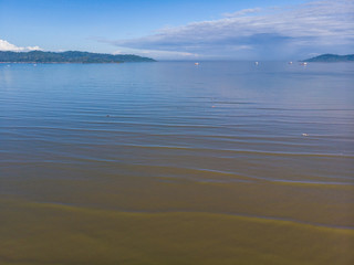 Aerial view of beach side around Kota KInabalu City, Sabah, Malaysia - Travel Concept