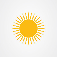 Sun icon logo vector design