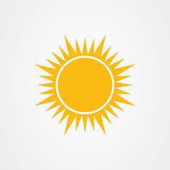 Sun icon logo vector design