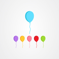 Balloon icon vector design template