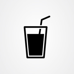 Drink icon logo vector design