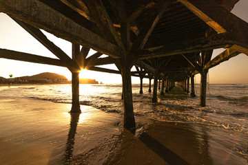 Atardecer en playas al sur del Peru