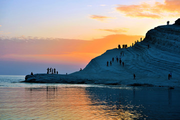 stair of the turks (Scala dei Turchi) mediterranean Beach Agrigento Italy
