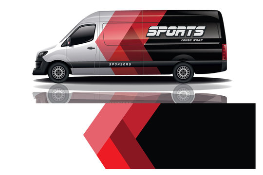 Van car Wrap design for company