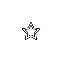 Fototapeta premium Star icon. Rank symbol. Logo design element
