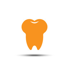 Tooth solid icon on white background