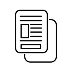 Fototapeta premium Documents icon vector illustration isolated