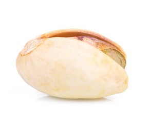 Pistachio isolated on white background.