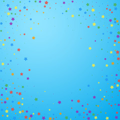 Festive confetti. Celebration stars. Joyous stars 