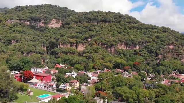 Malinalco aerial view fron the west