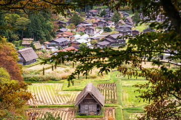 "Gassho-zukuri"  houses in Shirakawa Village