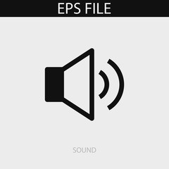 Sound icon. EPS vector file