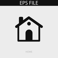 Home icon. EPS vector file