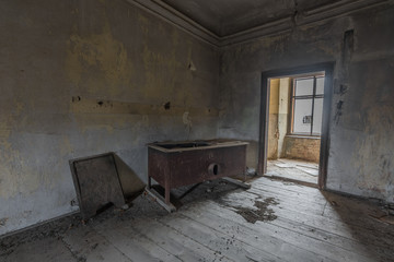 ofen in alten zimmer