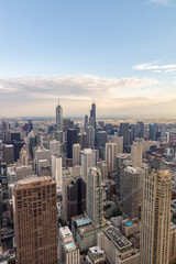 Fototapeta na wymiar Aerial view of Chicago