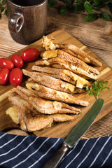 Grilled cheese sandwich.