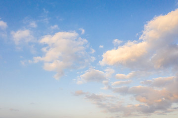 sunset cloudy sky with dramatic color