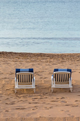 Two Deckchairs Beach