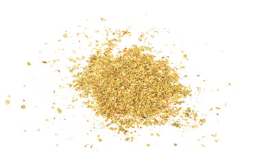 Dried Oregano on white background