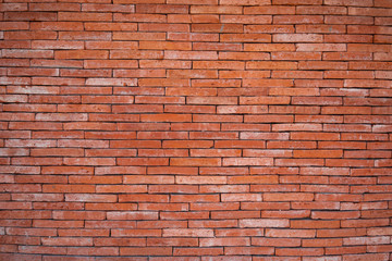 Background of red brick wall.