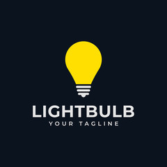 Light Bulb Lamp, Idea, Creative, Innovation, Energy Logo Design