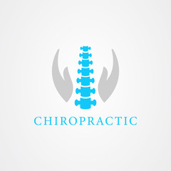 Chiropractic icon logo vector design