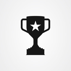 Trophy icon vector design. award symbol.