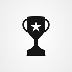 Trophy icon vector design. award symbol.
