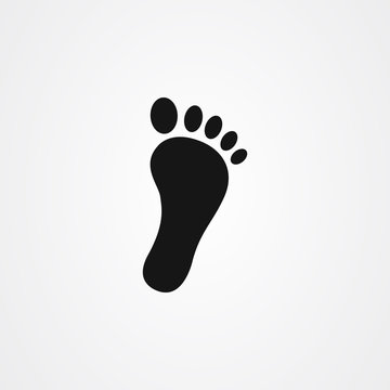 Foot step icon vector design