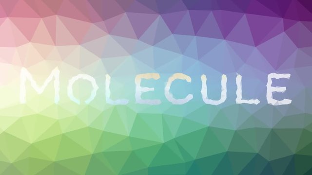 Molecule fade technological tessellation looping animated polygons