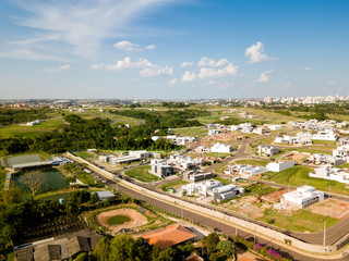 Aerial view of Presidente Prudente city in Sao Paulo Brazil