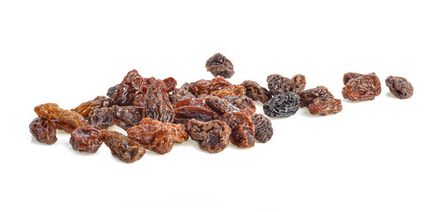 Dried grape isolated on white  background