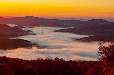 Vermont Mountain Landscape in Autumn