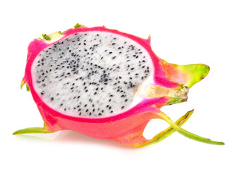 Dragon fruit isolated on white background.