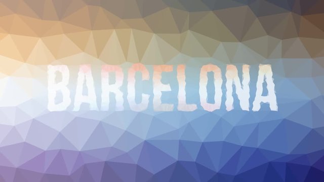 Barcelona fade techno tessellation looping animated triangles