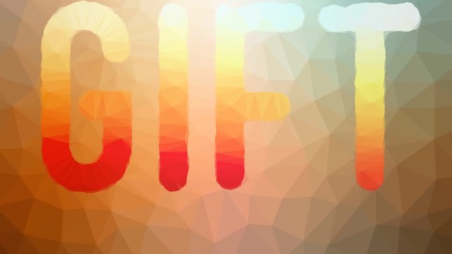 Gift appearing modern tessellating looping moving triangles