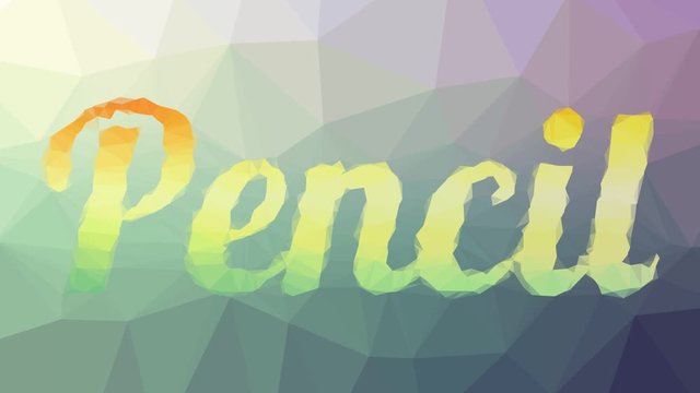 Pencil dissolving modern tessellating looping moving polygons