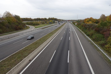 Blick auf die Autobahn bei Augsburg