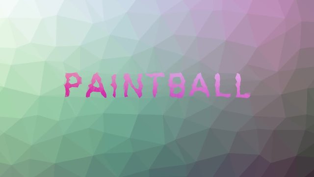 Paintball appearing technological tessellation looping animated polygons