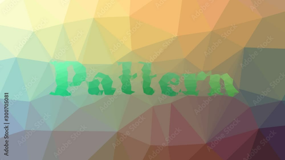 Poster pattern fade strange tessellation looping pulsing polygons